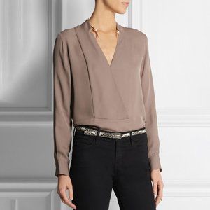 Theory Corbette Silk Blouse